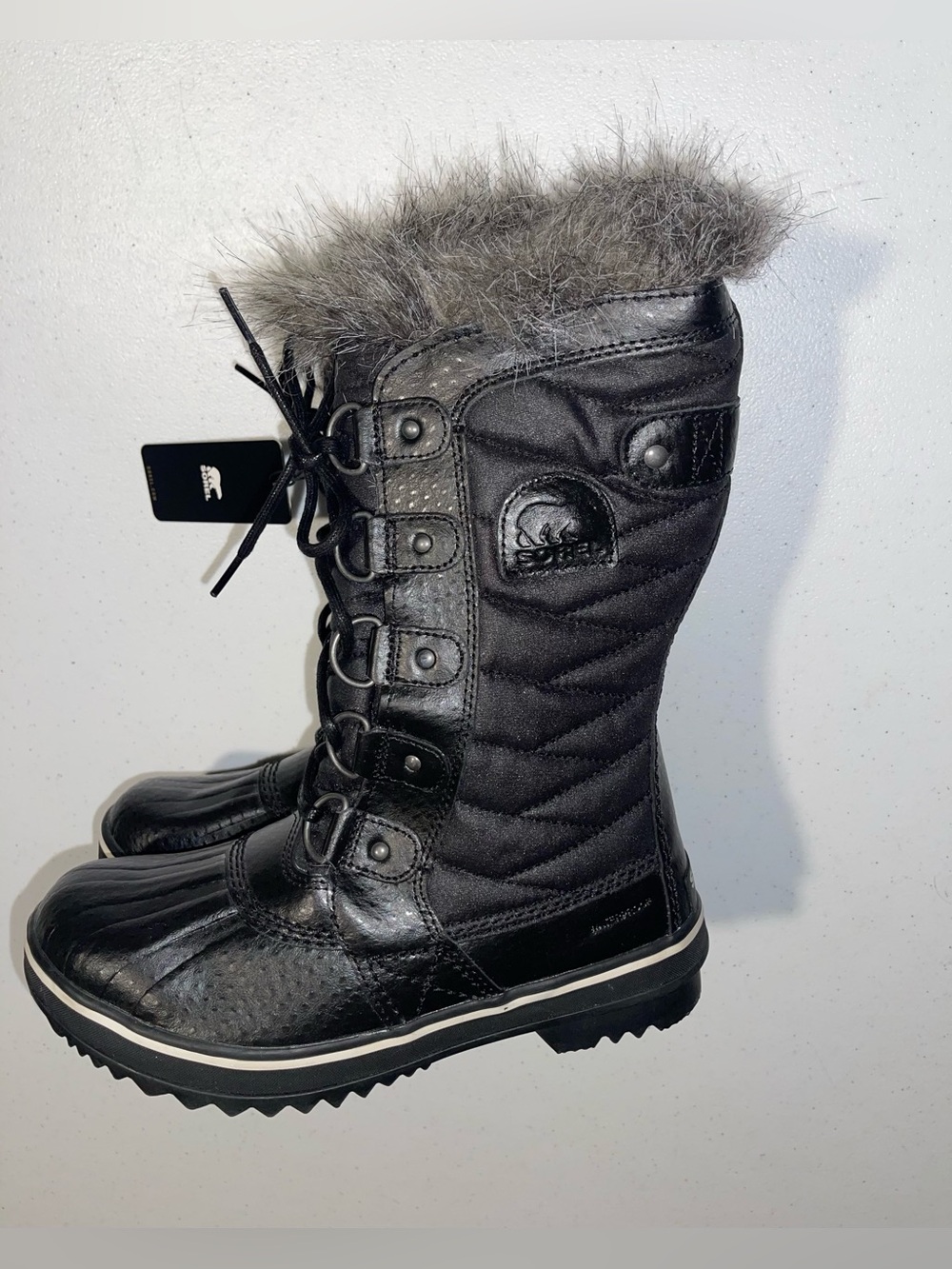 SOREL Fur Lined Style NL2332-010 Waterproof Winter Snow Boots 6.5